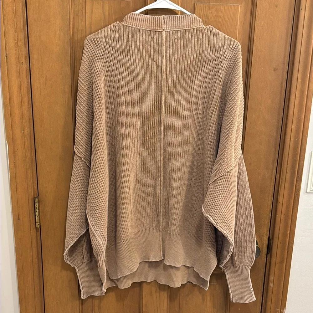 Aerie Tan Ribbed Sweater - Picture 2 of 3